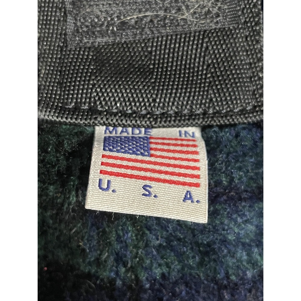 Foggy Mountain Dog Coat Fleece Size 10 Green Blue‎ Plaid Warmer Accessory - Picture 5 of 12